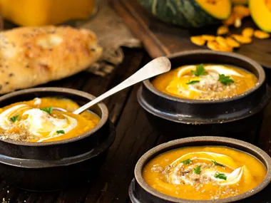 Neighbourly pumpkin soup