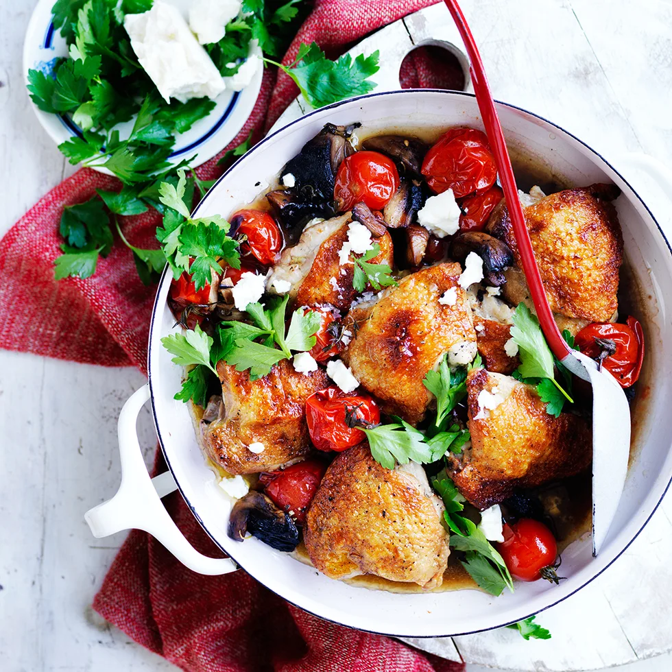 Balsamic tomato & mushroom chicken