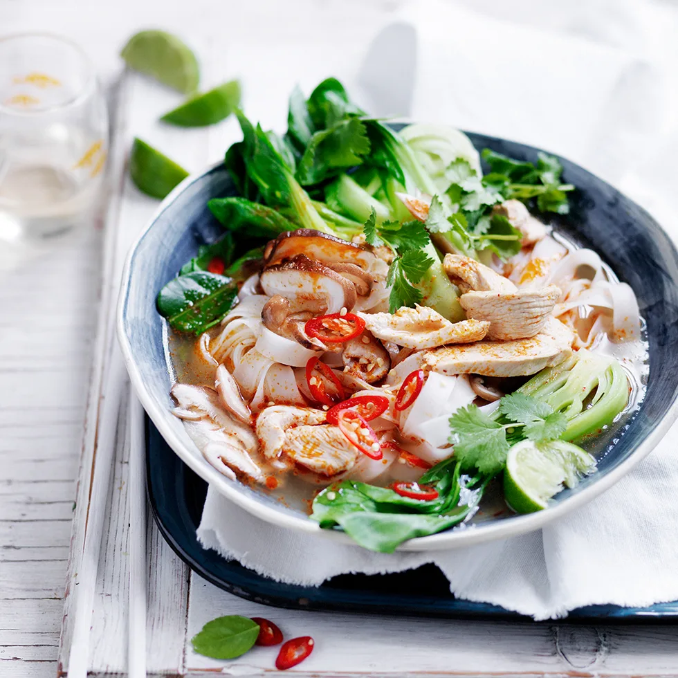 Hot & sour chicken noodle soup