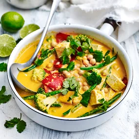 Kūmara & chickpea curry