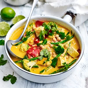Kūmara & chickpea curry