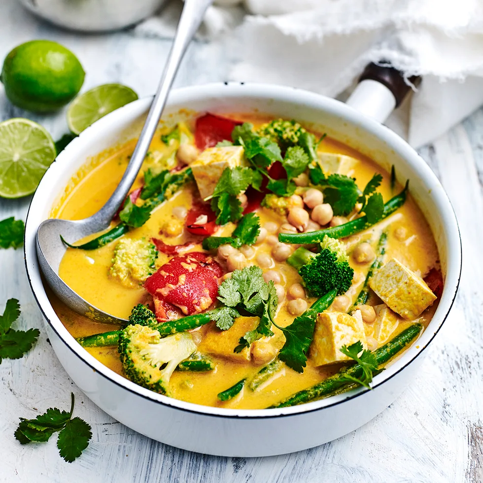 Kūmara & chickpea curry