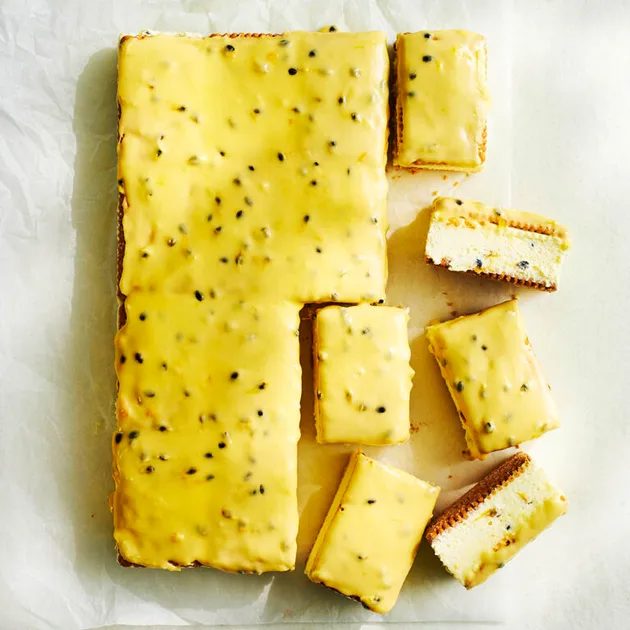 Passionfruit cheesecake slice | NZ Woman's Weekly Food