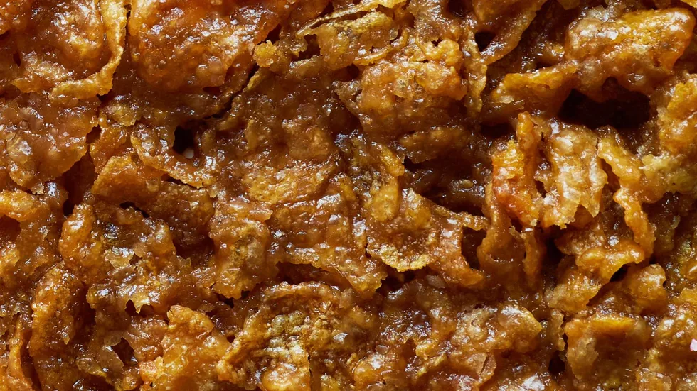 Close-up of Cornflake crack