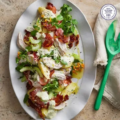 Chicken and potato salad with zesty yoghurt dressing