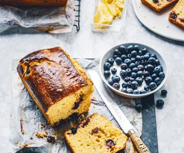 Blueberry breakfast brioche