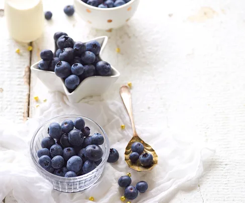 In season with Food magazine: blueberries