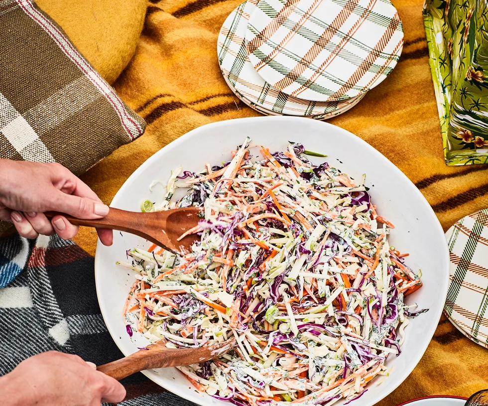 Herby apple slaw