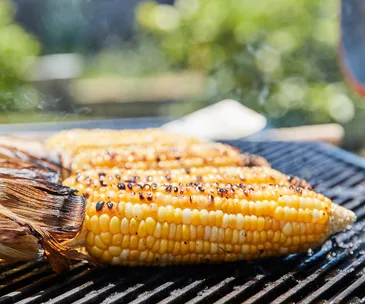 Charred corn salad with creamy chipotle dressing