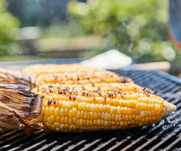 Charred corn salad with creamy chipotle dressing