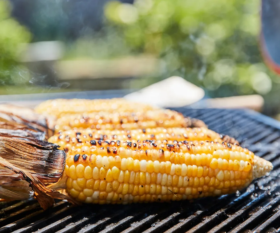Charred corn salad with creamy chipotle dressing