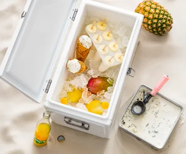 Piña colada pops