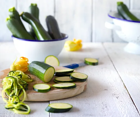 In season with Food magazine: courgettes