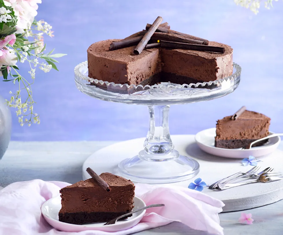 Chocolate Irish cream mousse cake