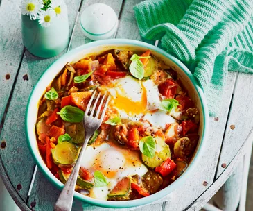 Ratatouille with eggs