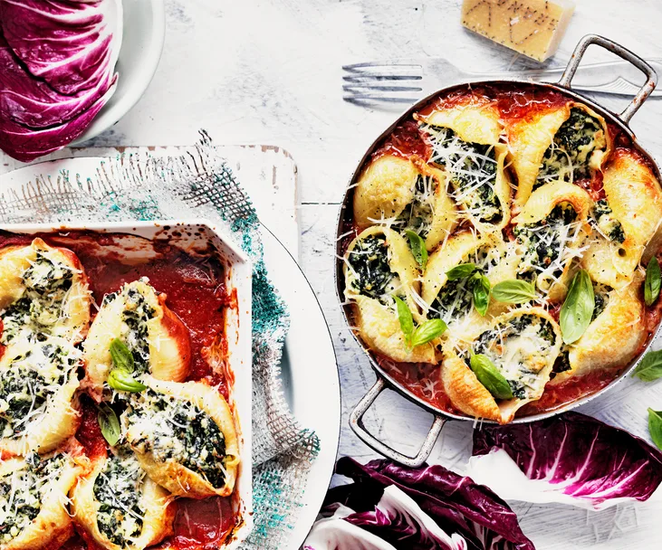 ricotta and spinach pasta bake