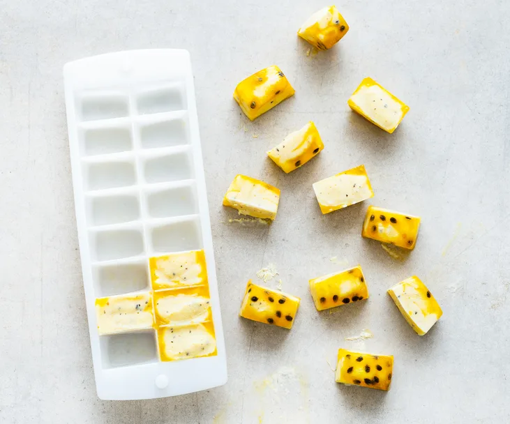 Passionfruit fro-yo bites