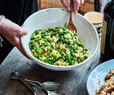Venetian rice and peas