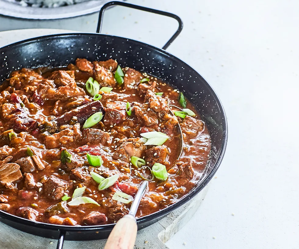 Pork and plum casserole