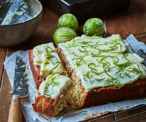 Feijoa coconut lime cake