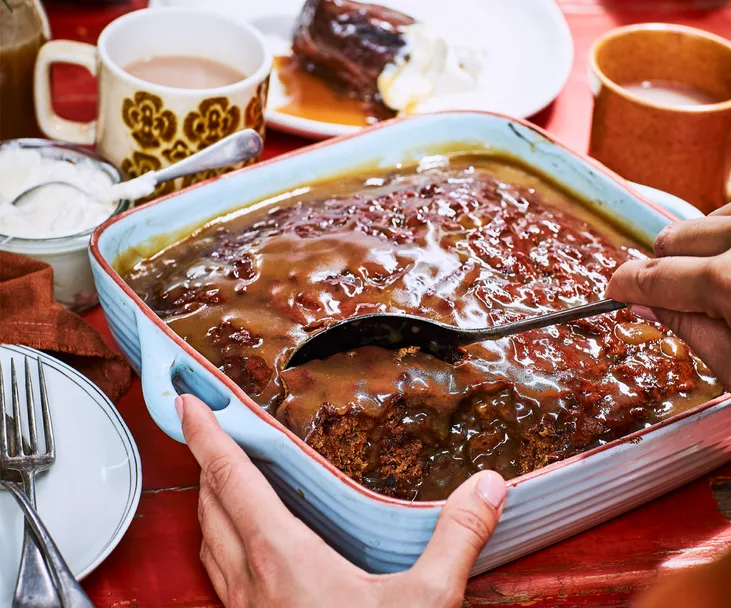 Sticky date pudding with butterscotch sauce