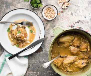 Chicken, fig and preserved lemon tagine