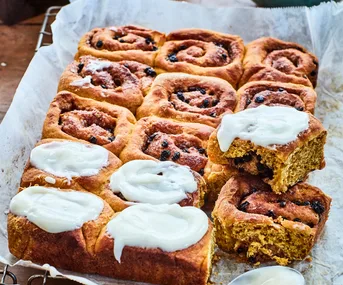 Pumpkin and orange buns