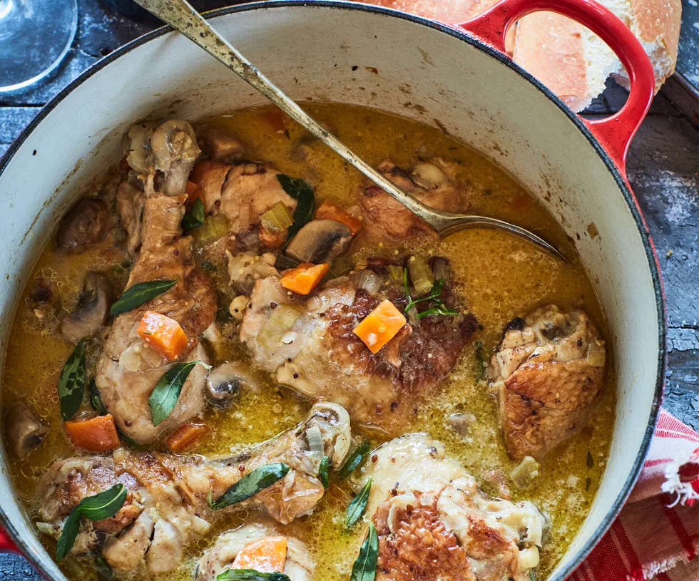 Easy chicken fricassee