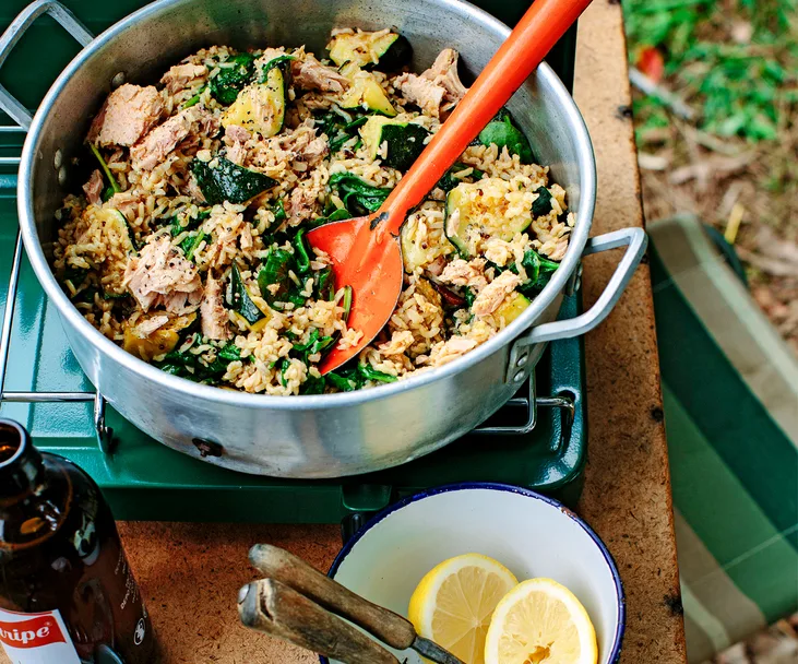 Five-minute tuna, rice and quinoa