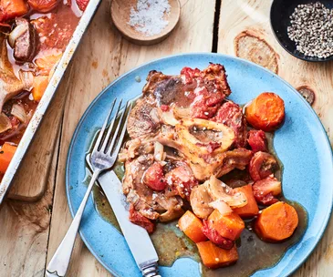 Slow-braised beef shin