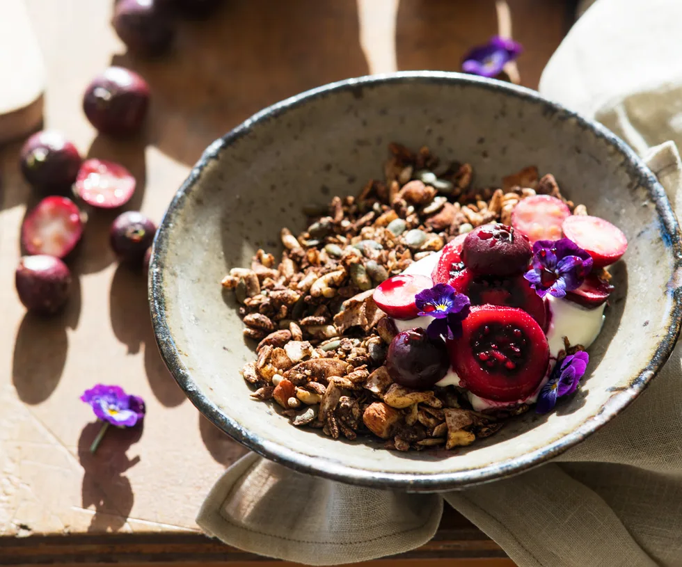 Toasted chocolate muesli