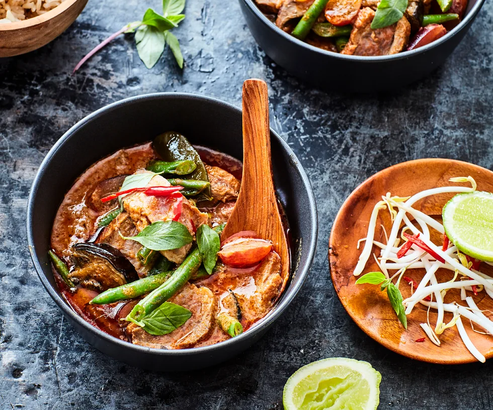 Red Thai duck curry