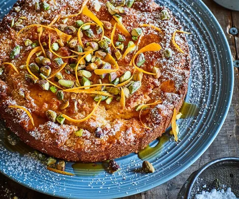Gluten-free lemon and grapefruit honey cake