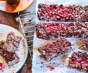 Choco-oat slice