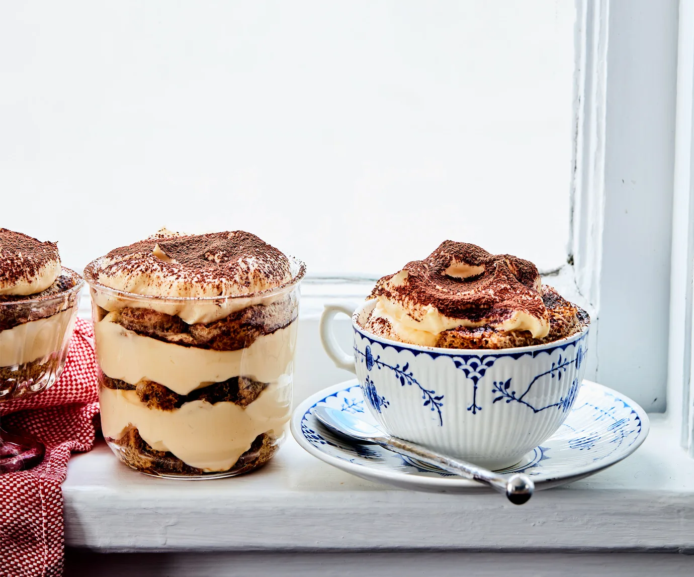 Classic tiramisu with mascarpone and espresso