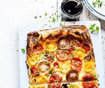 Tomato and herb tart