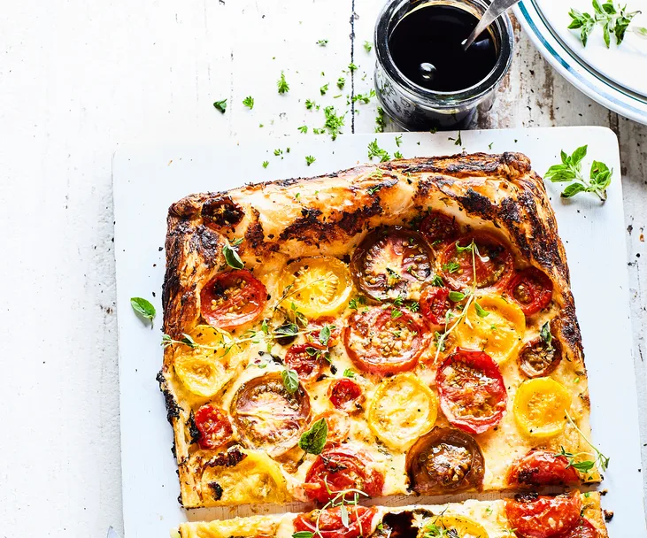 Tomato and herb tart