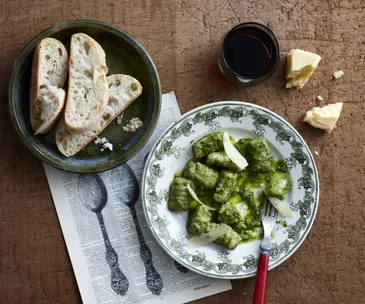 Potato gnocchi with pesto
