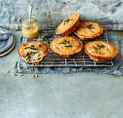 Pork, sage and apple pies