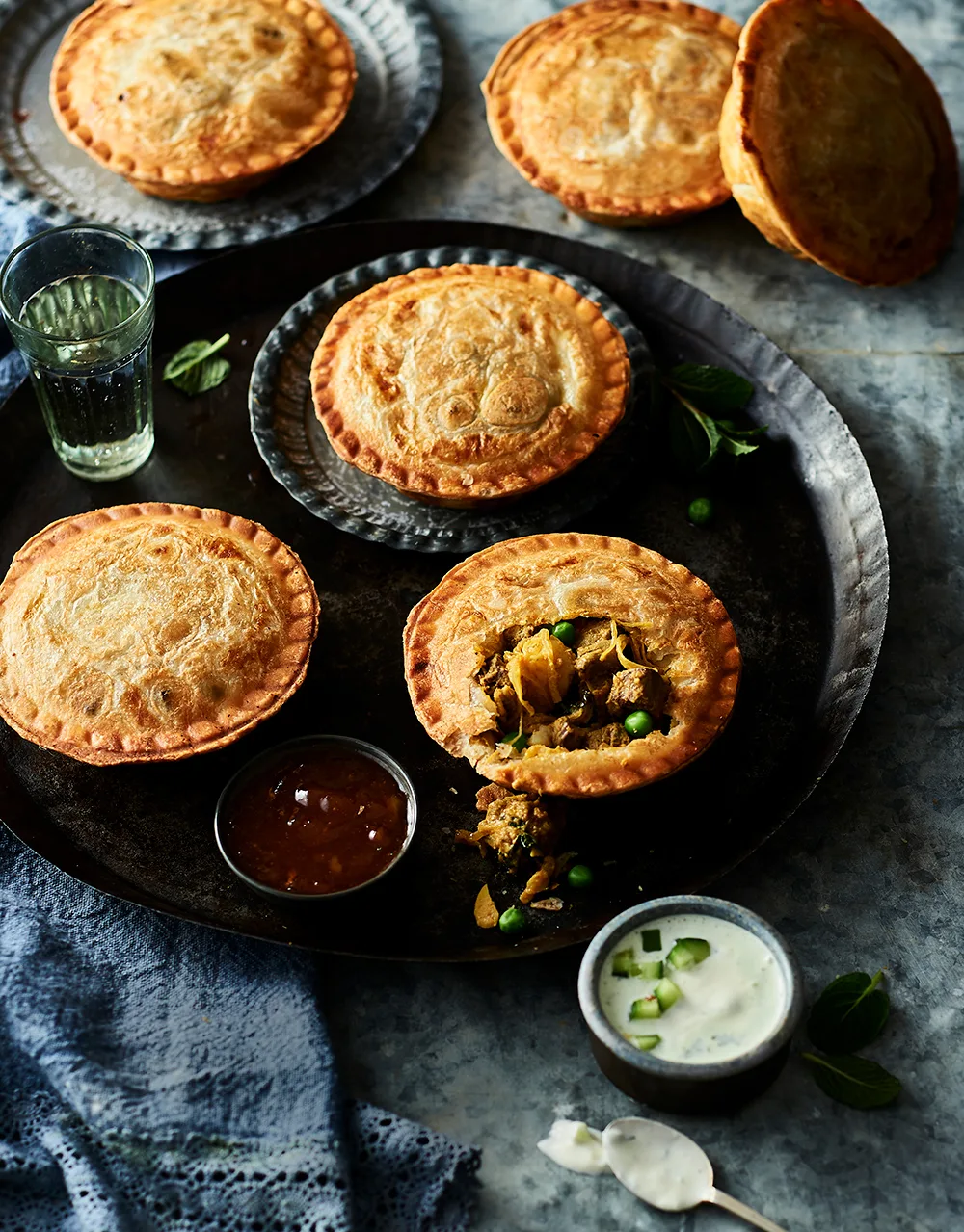 Lamb korma pies