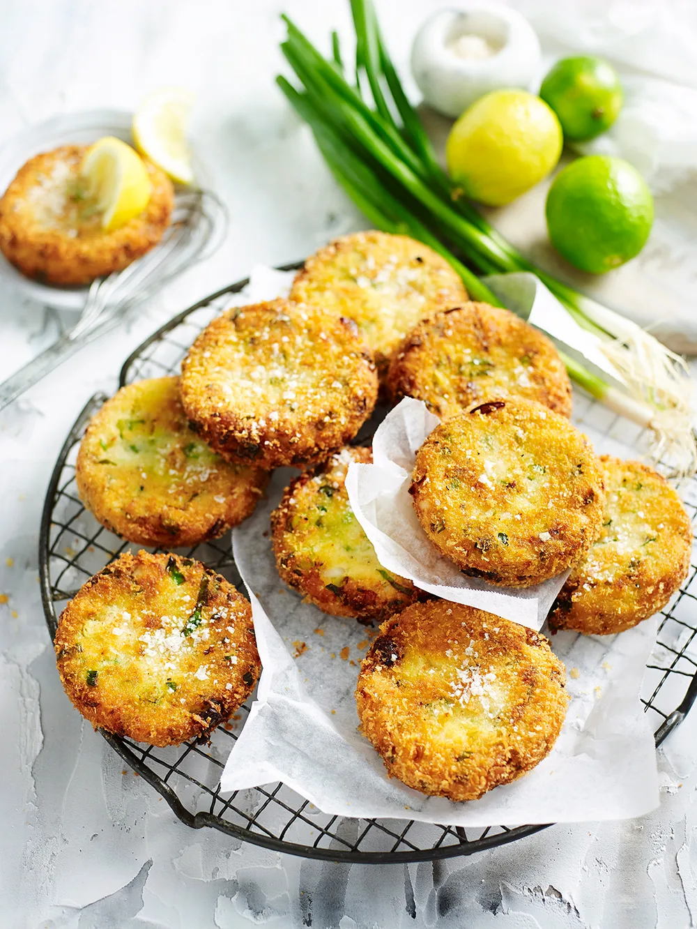 Salmon and lemon fish cakes