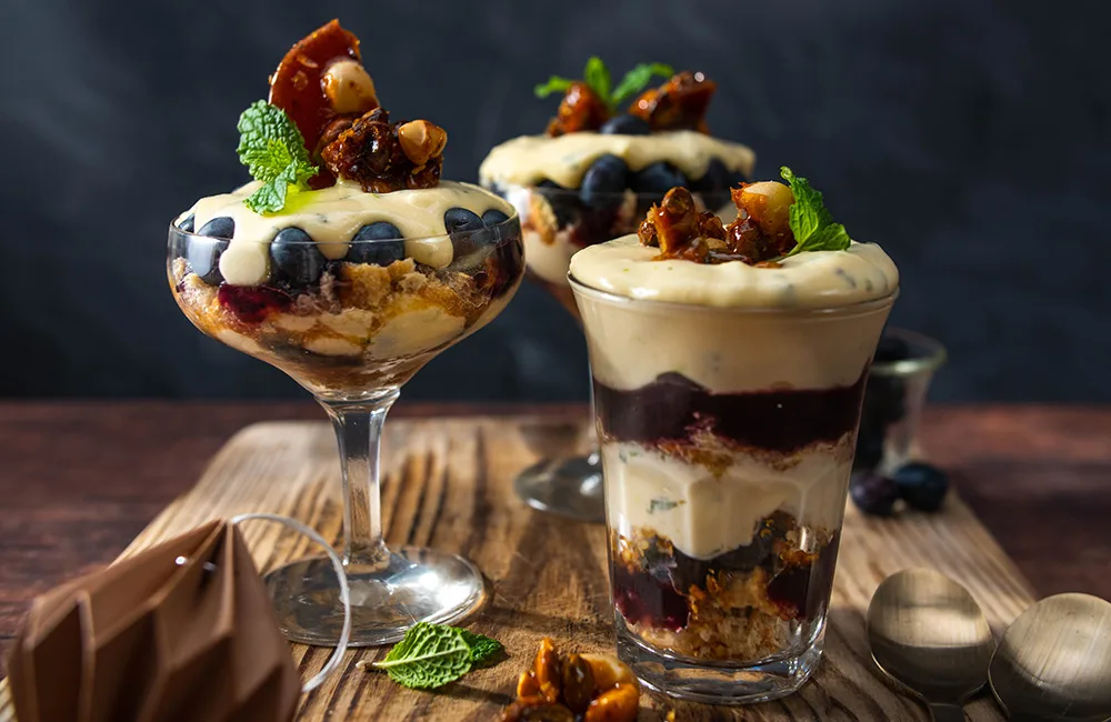 Tatua blueberry & nut tiramisu