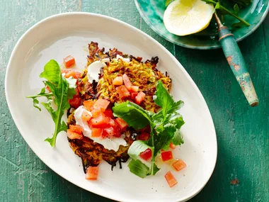 Kumara & zucchini fritters