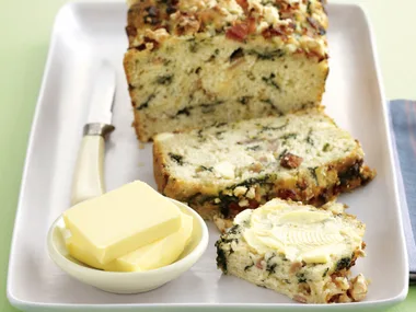 Bacon, Spinach and Fetta Muffin Loaf