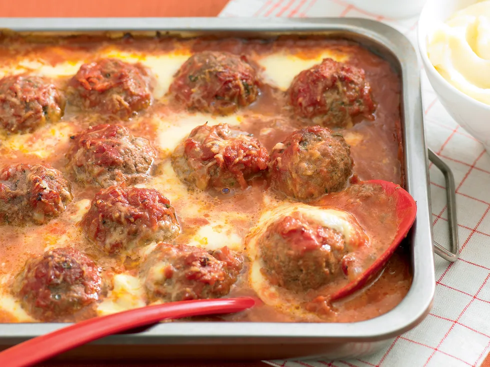 Baked Cheesy Meatballs