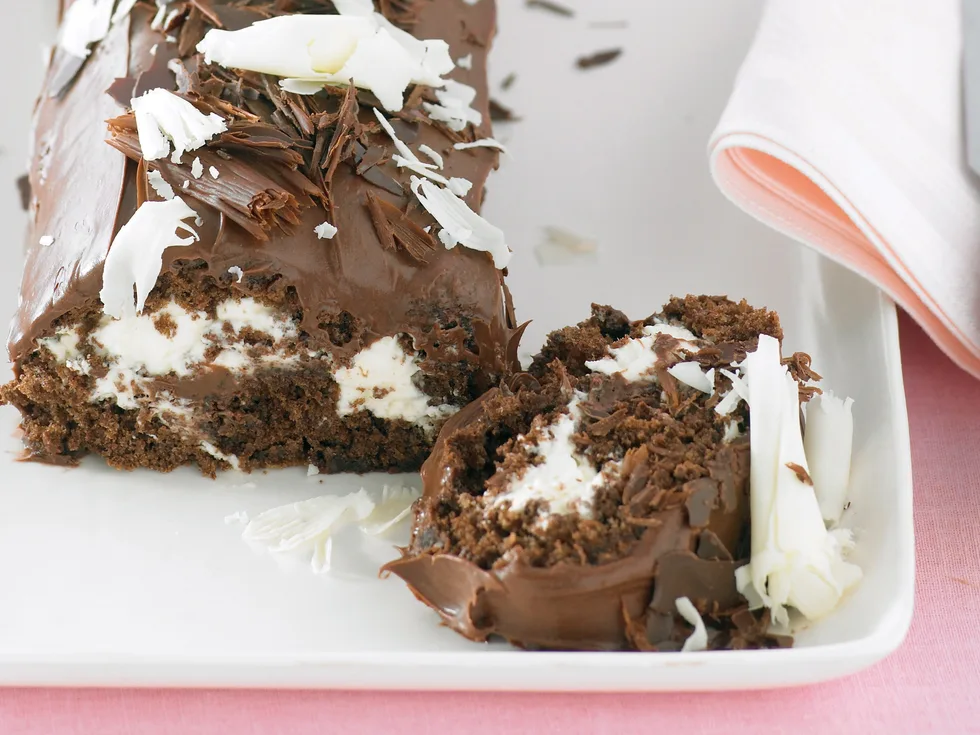 Hazelnut Choc Swiss Roll