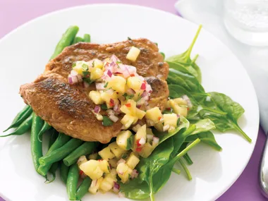 Cajun Pork with Spicy Pineapple Salsa