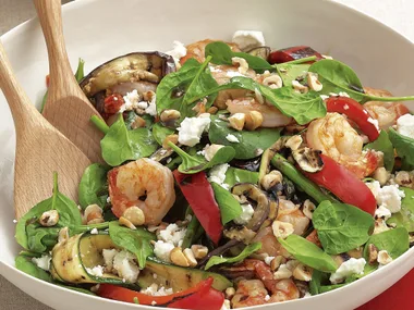 Prawn, Vegie and Fetta Salad