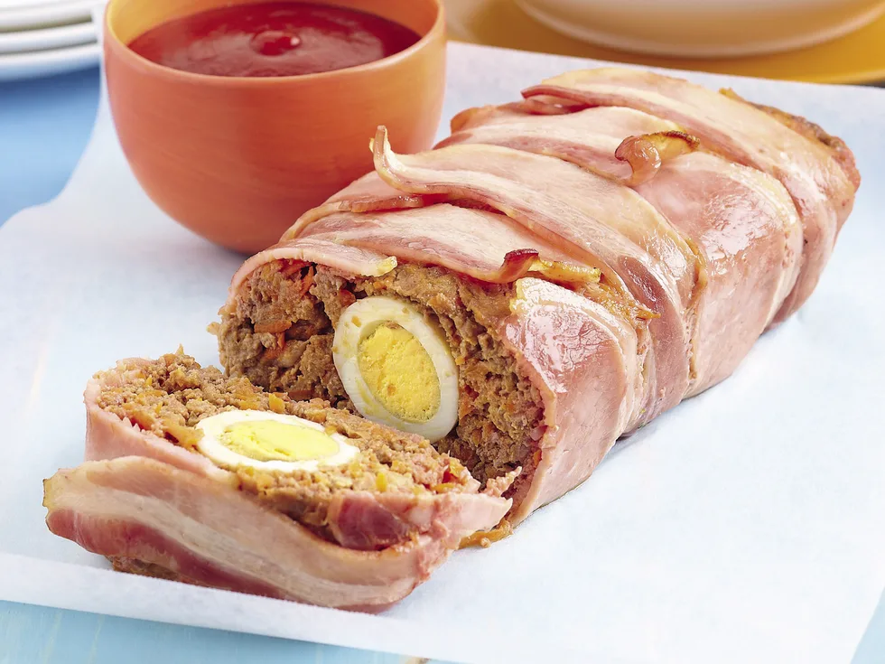 Bacon-wrapped Meatloaf