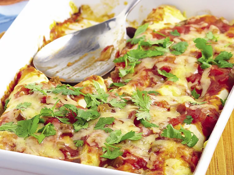 Baked Beef and Bean Enchiladas